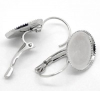 Pendiente base camafeo 14x14mm